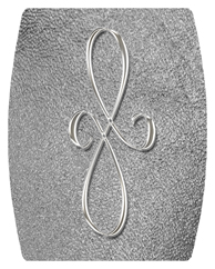 DAREC 601 SL SH SL Silver Scroll Shimmer Silver Background